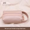 Compact PU Makeup Bag - Portable Handheld Storage & Coin Purse