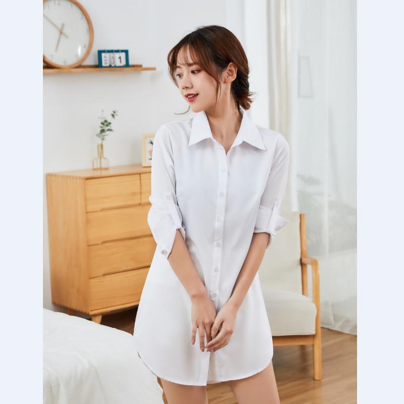 Streetwear Shirt For Women With Spliced Polyester Cotton Fabric Spring Casual Style