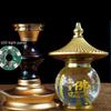 Color Crystal Lotus Candlestick holder Plug In Buddha Offering Crystal Ball Carving Scripture Temple Buddha Hall Domestic Buddha
