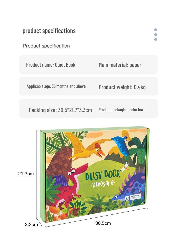 Children's Handmade Animal Cognition Quiet Book: Early Education & Sticker Learning Toy