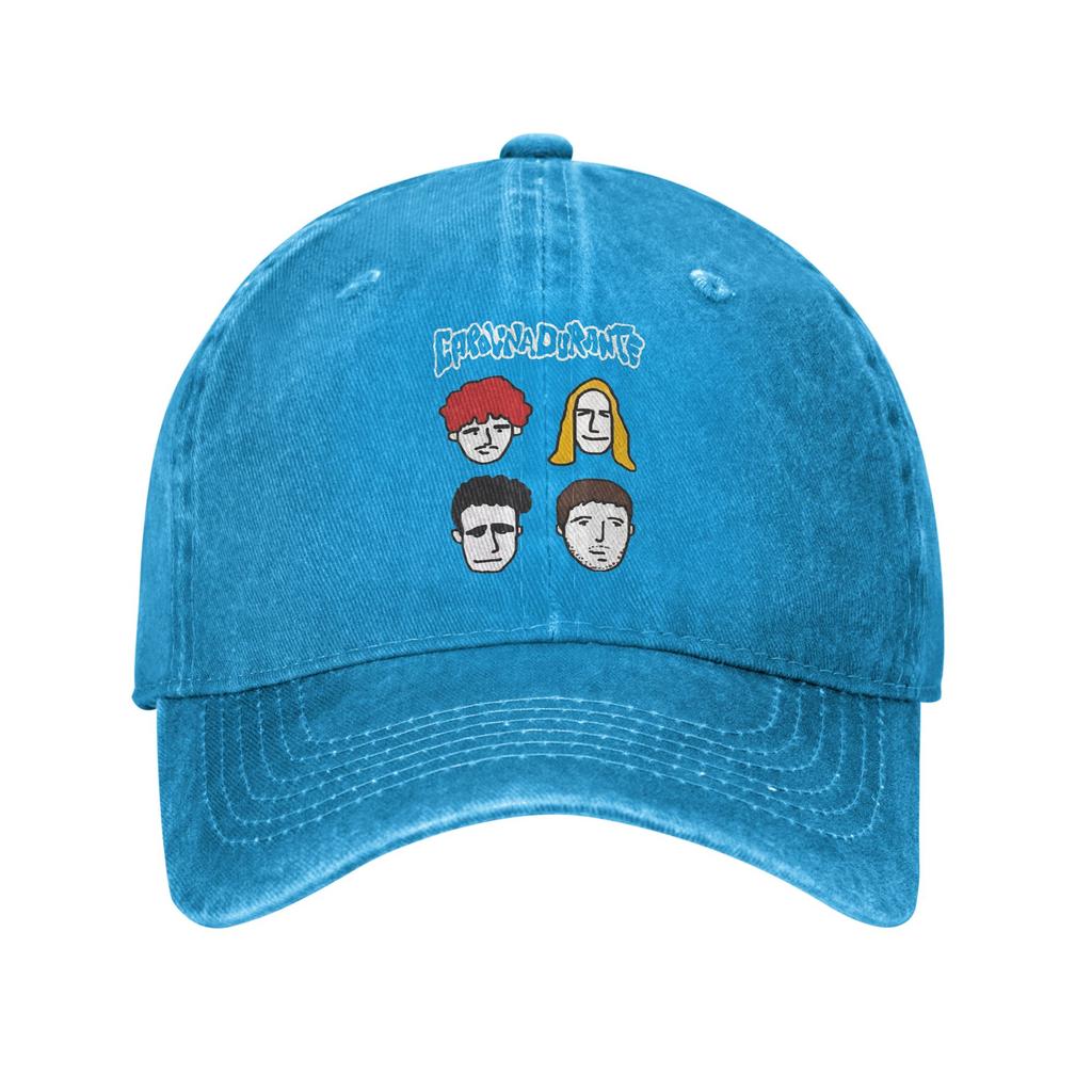 Summer Caroline During Baseball Cap Sun Breathable Print Washed Trucker Hat Couple Women Streetwear Kpop Rock Baseball Caps
