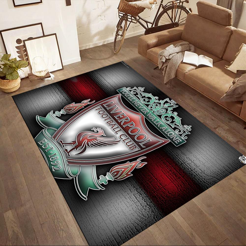 Liverpool Football Club Area Rug Design For Dormitory Study Room Decorate Room Game Room Antislip Carpet Decorate Offices Best For Christmas