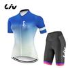Conjunto de Jersey de Ciclismo de Manga Curta de Verão para Mulher Maillot MTB Ropa Ciclismo Roupa de Bicicleta Respirável Roupa de Ciclismo Bib