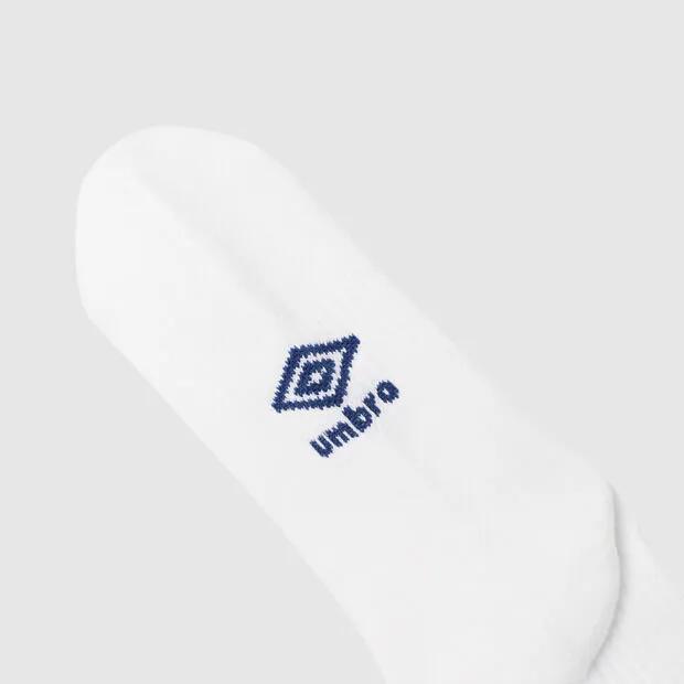Embroidered Logo Cushioned Crew Socks White UR123CSC23