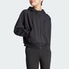adidas Z.N.E. Full-Zip Hoodie Cardigan Zip Sweatshirt Women's Black IN5128