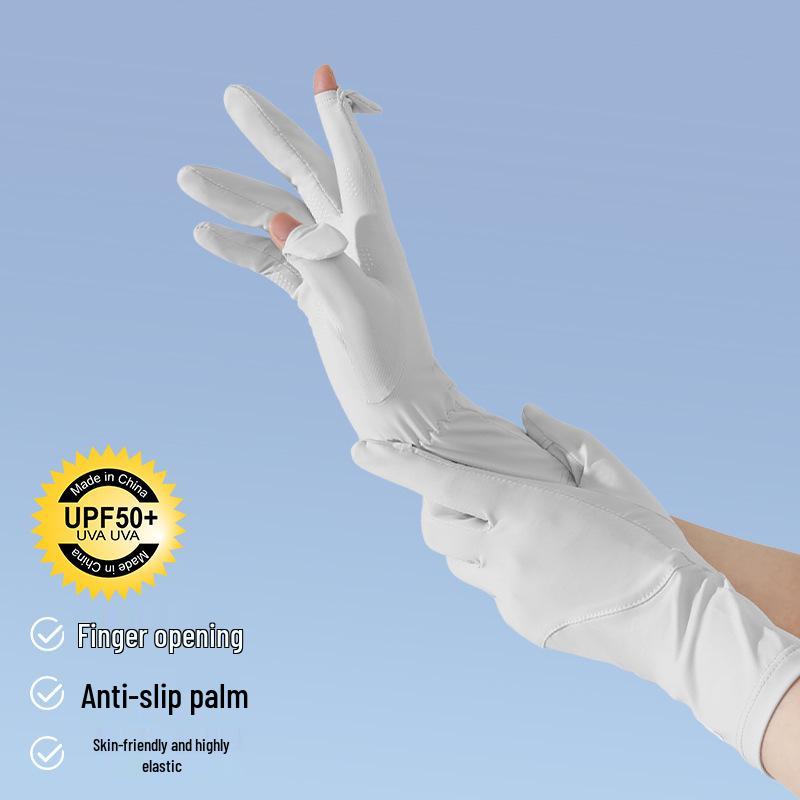Ice Silk Cycling Gloves - UV Protective, Touchscreen, Sun Protection for Spring and Summer
