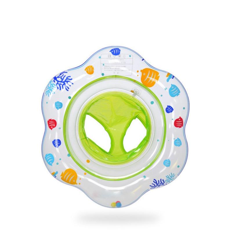 

Поплавок для детского плавания на талии с защитным сиденьем для младенцев. Детское приспособление для обучения плаванию в бассейне. Плавание в бассейне из ПВХ для малышей весом от 7,7 до 15,9 кг. 53*20cm зелёный