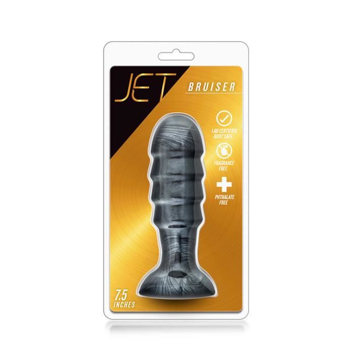 Bouchon de fesses - Jet - Bruiser - Carbon Métallique - PVC non poreux - Taille pro