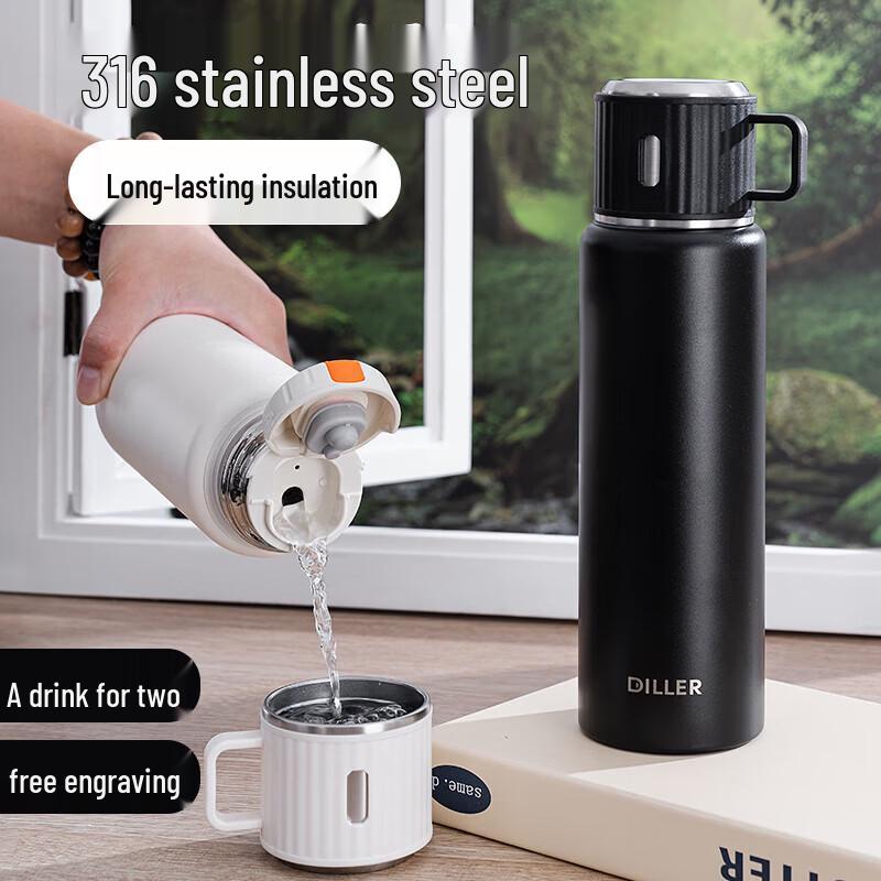 Diller 316 Stainless Steel Tea Infuser Thermal Mug