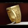 Royal Shield Ring with Lion Crown 18k Gold Plated Men Jewelry Vintage Design