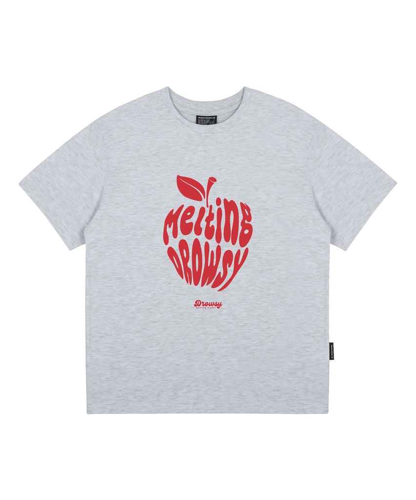 Deulousi Dw Melting Apple Short Sleeve T-Shirt Melange
