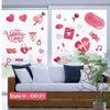Indoor Glass Safe Heart Window Clings Valentine Stickers