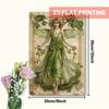 Retro Metal Wall Art Forest Elf 20x30cm Vintage Fantasy Home Decor Picture for Bedroom Living Room