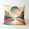 Pieces Boho Abstract Landscape Pillow Covers Polyester sofa decorative cushion cov Headboard Pillow (Without Pillow Core