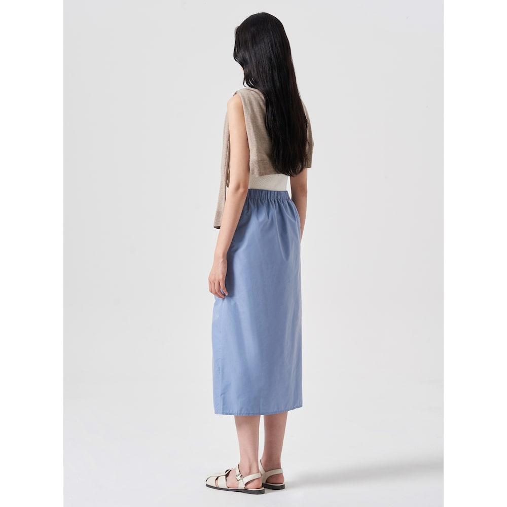 8seconds Cotton Nylon Shirred Skirt Sky Blue