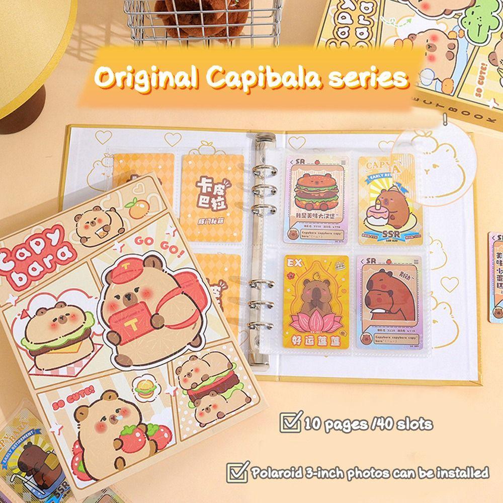 3-Inch Capybara Photo Album Cute Postcard Card Album  for Polaroid Photo Picture