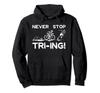 Triathlon Gym Fitness Triathlete Athlete Running Bike Swimming Hoodie