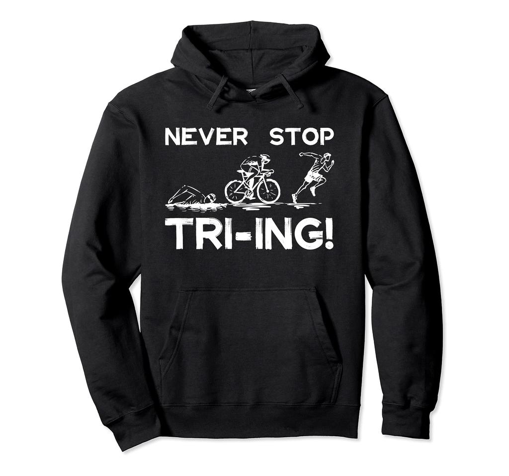 Triathlon Gym Fitness Triathlete Athlete Running Bike Swimming Hoodie