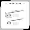Staffe Decorative in Metallo per Mensole Supporto a Parete Robusto Invisibile Facile