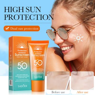 Doppeltube Multi-Effekt Isolation Sonnenschutz, UV-Sonnenschutzlotion, Langanhaltender Sonnenschutz