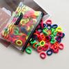 100pcs Women S Seamless Thumb Ring Hair Ties Bagged Ponytail Holders With Small Elastic Bands For Diy Simple Fashion Hair Cord