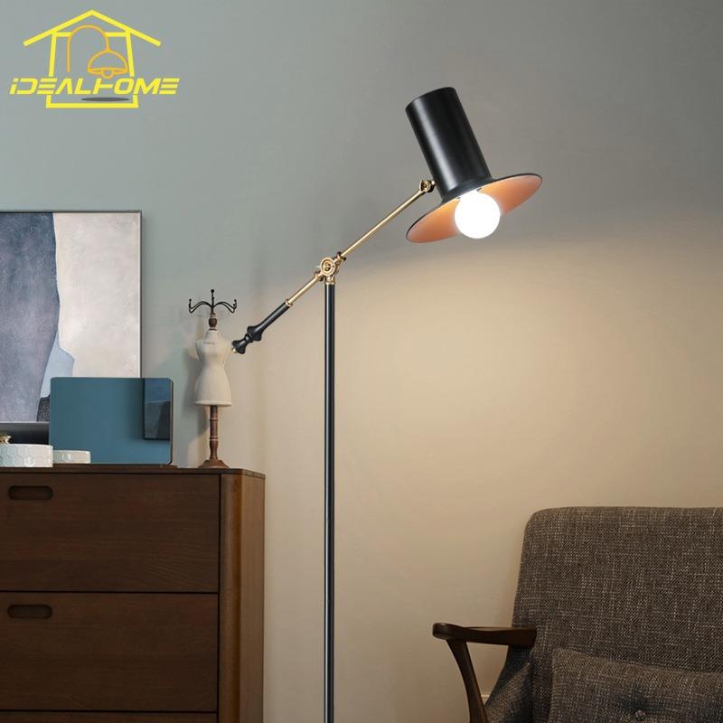 Atmosphere Luxury Minimalist Designer Gentleman Floor Lamp LED E27 Iron Art Industrial Vertical Table Lamp Iiving Room Bedroom
