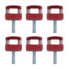 6PCS Hard Top Quick Removal Fastener Thumb Screw with D Rings Billet Aluminum for  JK JLU JT