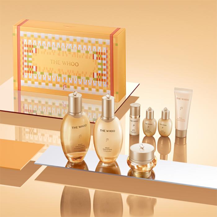 The History of Whoo Gongjinhyang Royal Court Skincare Set – Complete Anti-Ageing & Hydrating Herbal Care, Korean