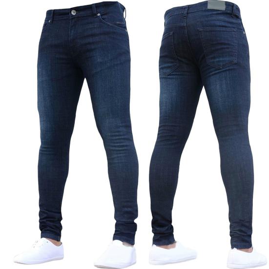 Frühling Herbst Mode Herren Skinny Jeans Denim Hosen Leggings Lange Hosen