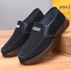 Old Beijing Cloth Shoes Men's Breathable Soft-soled One-pedal Casual Canvas Shoes Non-slip Thick-soled Men's Shoes That Are Not Tired of Work