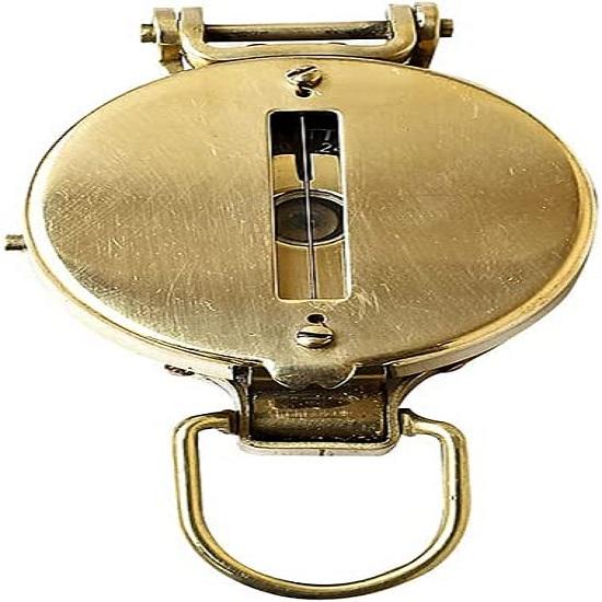 Compass Nautical Pocket Shiny Brass Navigational Instrument