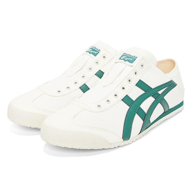 Onitsuka Tiger Mexico 66 Retro Lightweight Durable Low-Top Casual Running Shoes Unisex sneaker White Green 1183C075-101