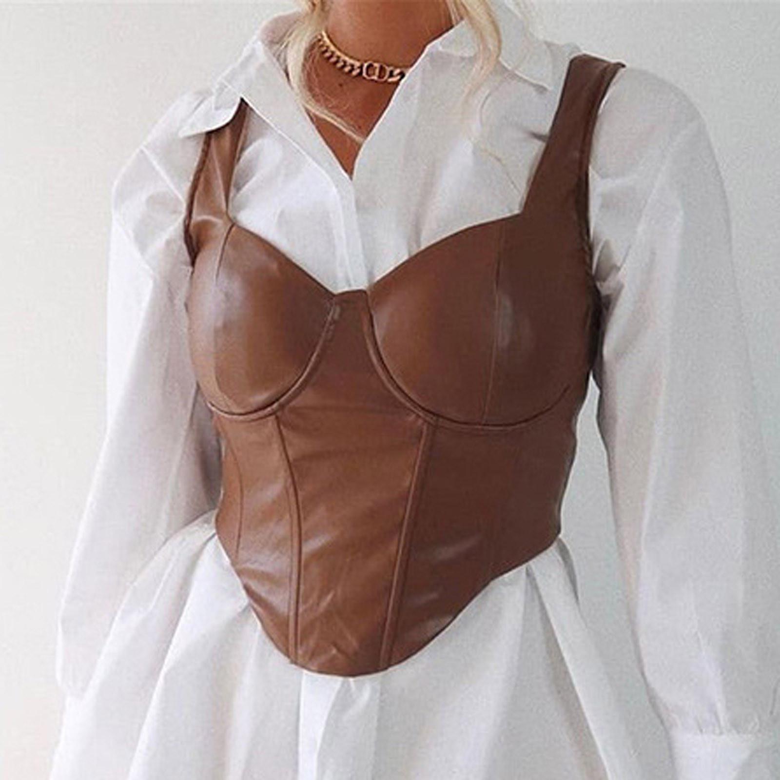 

(SU)Женская модная универсальная тонкая короткая жилетка на слинге, футболка, блузка