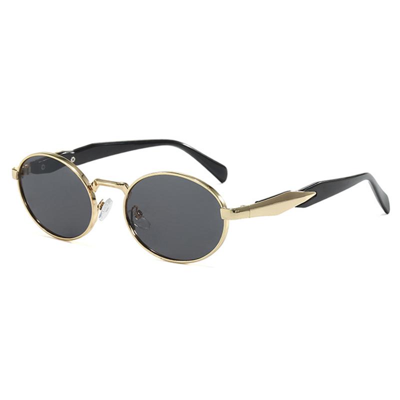 

Luxury Oval-form Women Sun shades Fashion Elliptic Metal Sun Eyewear For Ladies Stylish Summer For driving Shades