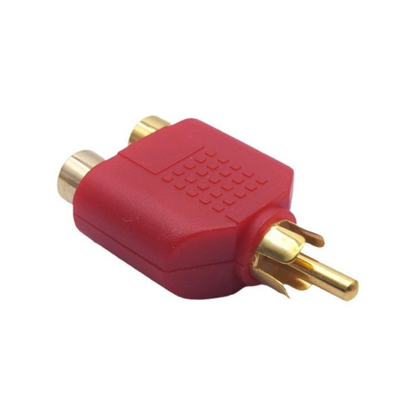 Mono Y Adapter Splitter Cable Adapter1 Male to 2 Female for Extending Auditory Video Cables Connectors 1PC