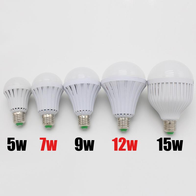 

E27 5 Вт 7 Вт 12 Вт 15 Вт умный аварийный свет светодиодная лампа 220 В перезаряжаемый для дома коридора гаража аварийные лампы светодиодные фонари новый 9w
