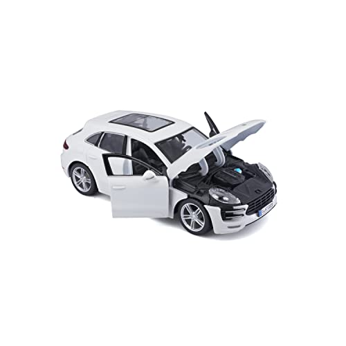 Bburago Porsche Macan 2015 Diecast Model Car 1/24 Scale (White) [Parallel Import]