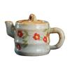 Hand-Painted Ceramic Mini Teapot & Tea Pet Incense Holder