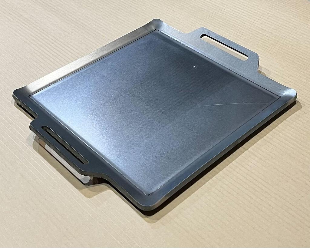 Iwatani Tough Maru 6mm Iron Plate (No Spatula) for BBQ, Camping, and Outdoors [Parallel Import]