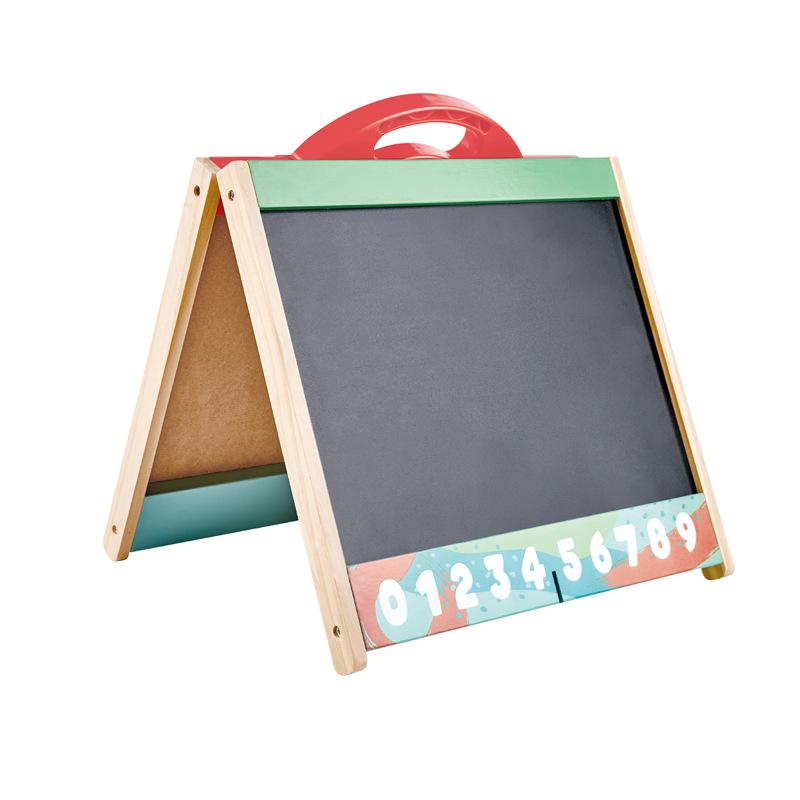 Hape Multifunctional Double-Sided Easel for Kids - Portable Drawing & Writing Board for Ages 3+