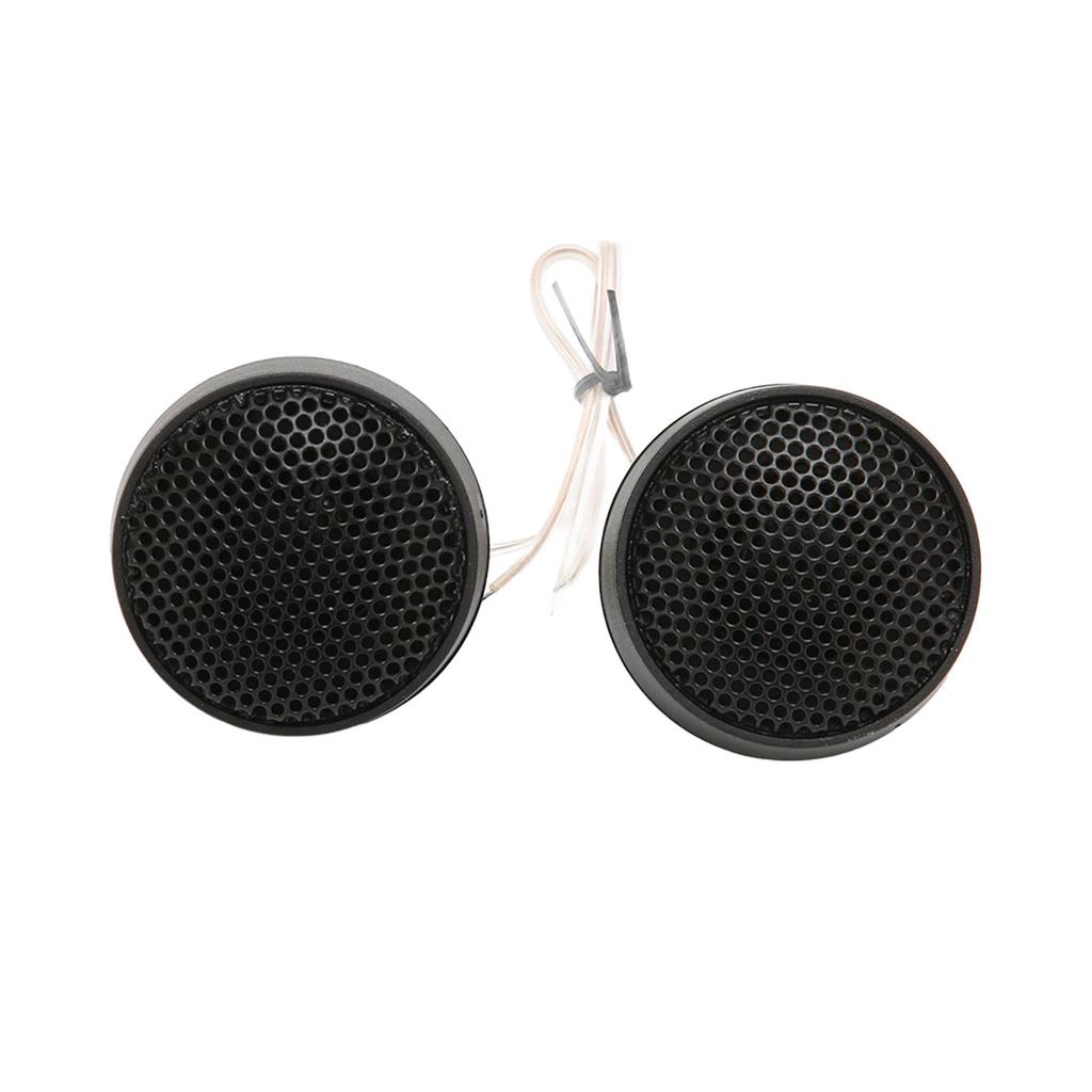 Pair Mini Dome Tweeter 10W 4 Ohm  Round Speaker Attachment Black Universal Automobile O System