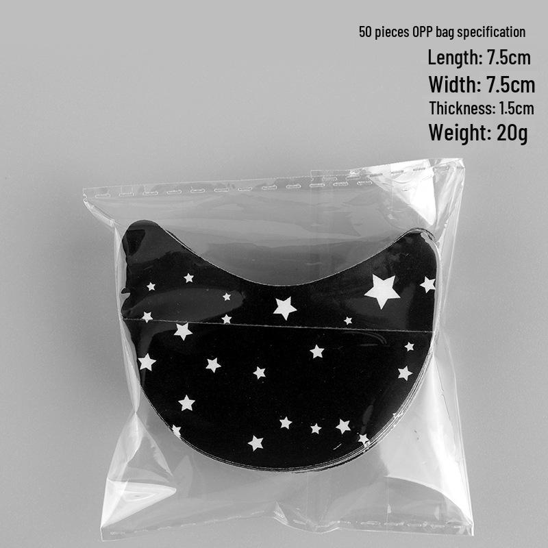 Black Printed Eyelash Extension & Eyeshadow Isolation Stickers - Non-woven, Disposable Removal Tools