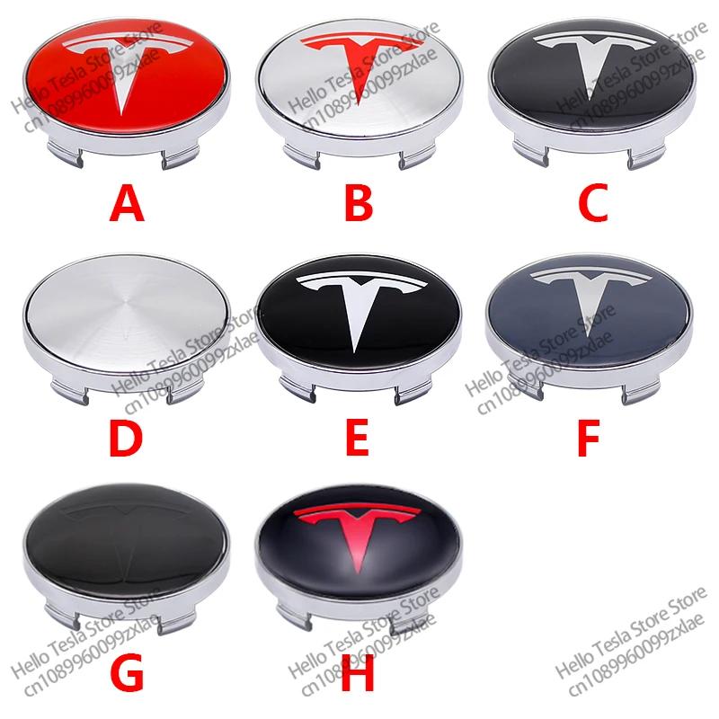 Car Sticker Tesla 4Pcs 56/60mm Car Wheel Center Hub Cap Car Accessorie For Tesla Model 3 2021 S X Y Style Roadster Invader Coil