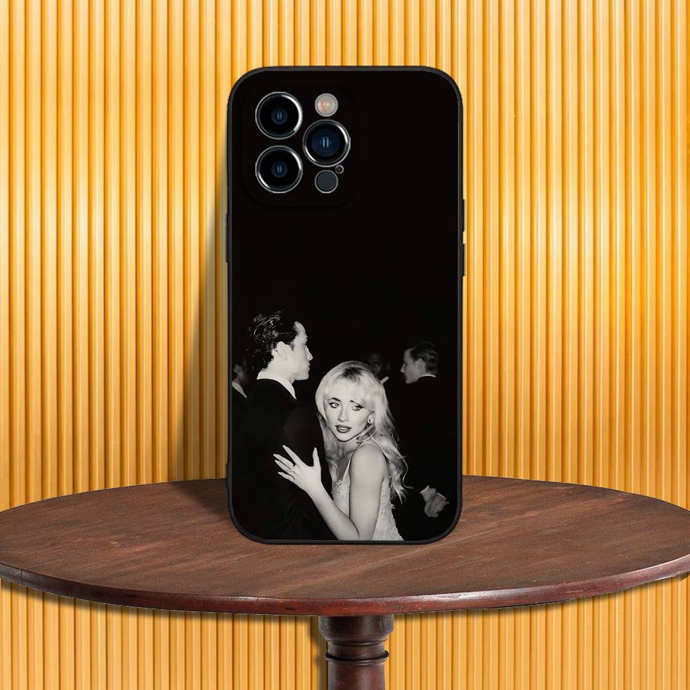 

S-Sabrina Man s Best Friend Phone Case For iPhone 17,16,15,14,13,12,11,Pro,Max,Plus,X,XS,SE4,E,Mini,Soft Black Case iPhone17PRO