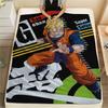 Flanelová deka s potiskem postav z Dragon Ball, Vysoce kvalitní, Pohodlná pro všechna roční období, Domácí dekorace, Teplo a pohodlí, Perfektní jako vánoční dárky