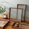 Solid Wood Acrylic Tea Tray Rectangular Tray Scandinavian Household Hotel Walnut Tray Cup Storage Fruit Snack Tray