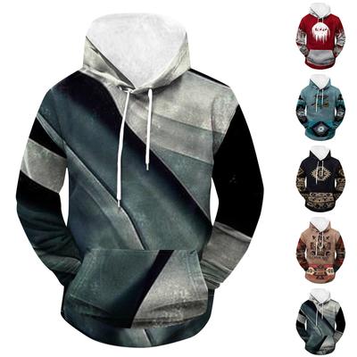 Moda Baskı Gevşek Erkek Ve Kadın Uzun Kollu Kapşonlu Kazak