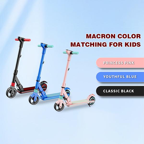 Folding Electric Scooter,Children E Scooter, 350W, Dual Brake, 14km/h Maximum Speed, for Ages 6-12 Years Old