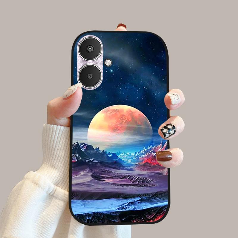 For Xiaomi Poco M6 5G Case 23128PC33I Silicone TPU Soft Phone Cover Cases For Redmi 13C 13R 5G Fashion Protective Fundas Shells