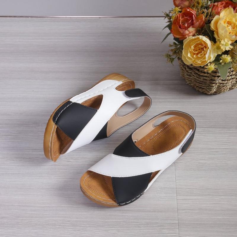 Sandale de vară Pantofi eleganți pentru femei Pantofi de petrecere Sandale cu pană Sandale casual pentru femei Încălțăminte